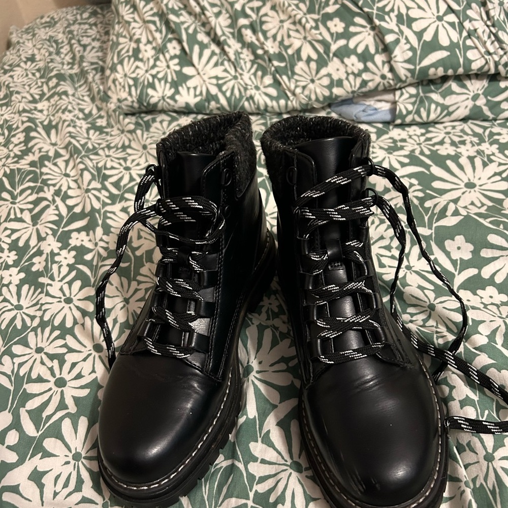 Faded Glory Black Women's Combat Boots